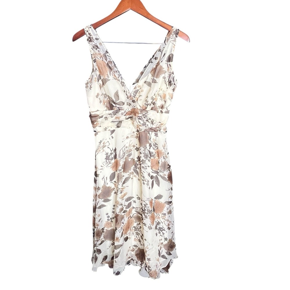 Scarlett Floral Fit & Flare Dress 6 Browns Chiffon Fairycore Whimsigoth Y2K‎ 90s